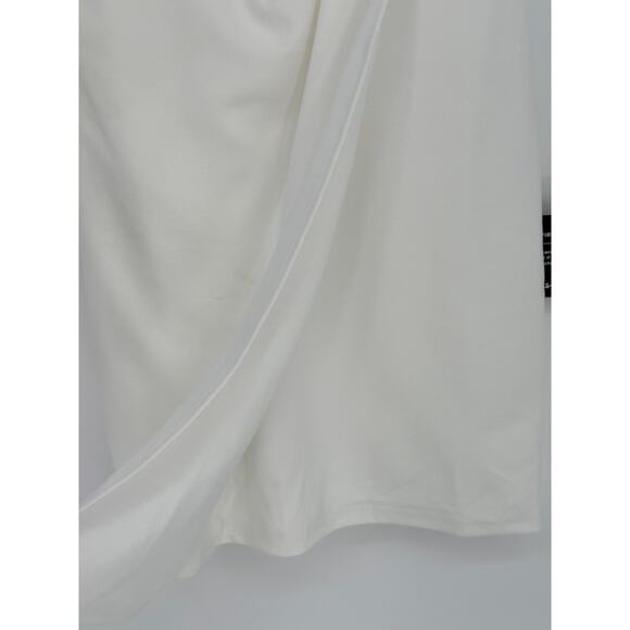 Lulus New! White Half Sleeve Sheath Dress Mini Cocktail Formal Wedding Vacay L - Picture 6 of 10